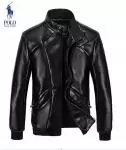 2019U veste ralph lauren homme cuir fashion col rond hot sale 1212 noir